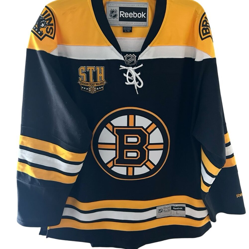 REEBOK BOSTON BRUINS HOCKEY JERSEY Season Ticket Holder Men's: Size Large